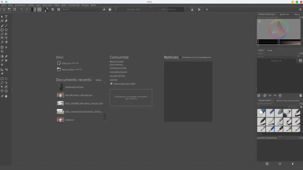 Editor imagenes KRITA